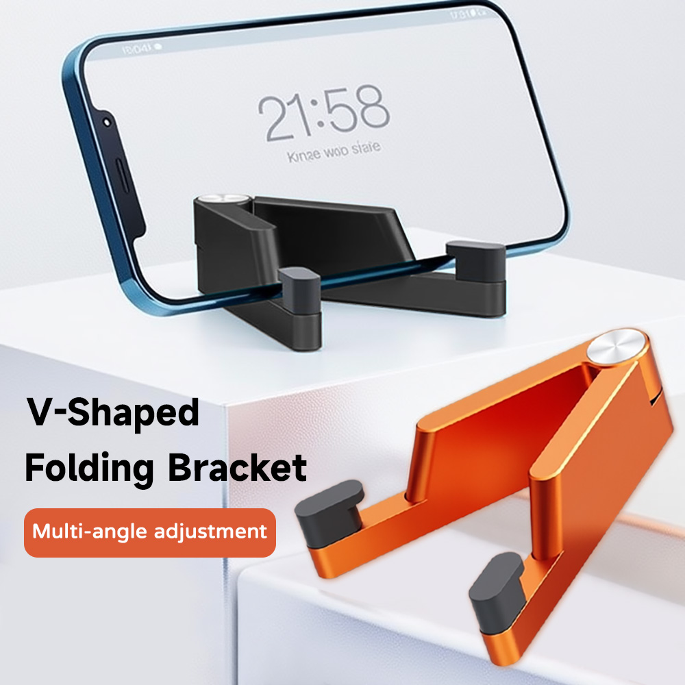 Phone Accessories For Travel - V-Shaped Folding Bracket Multi-Angle Adjustable Phone