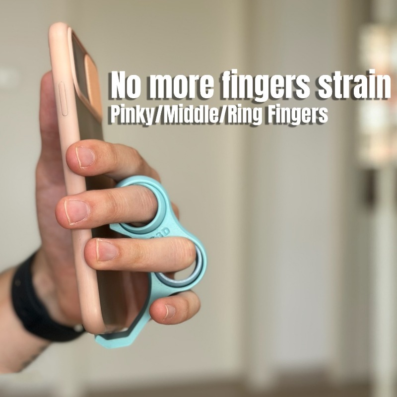Phone Accessories And Gadget - Ergonomic Phone Grip Holder Multifunctional Stress