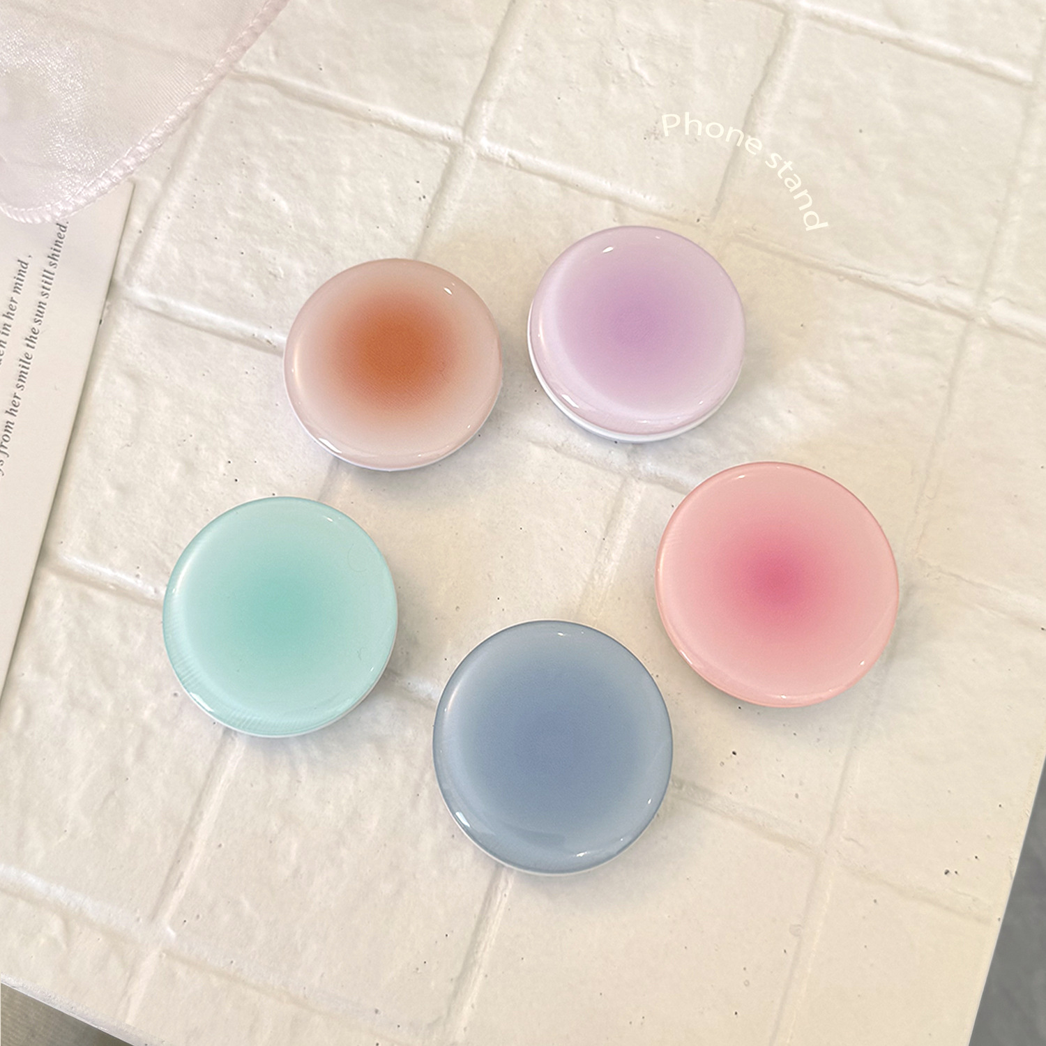 Phone Accessories For Girls - Ins Style Gradient Phone Grip Holder