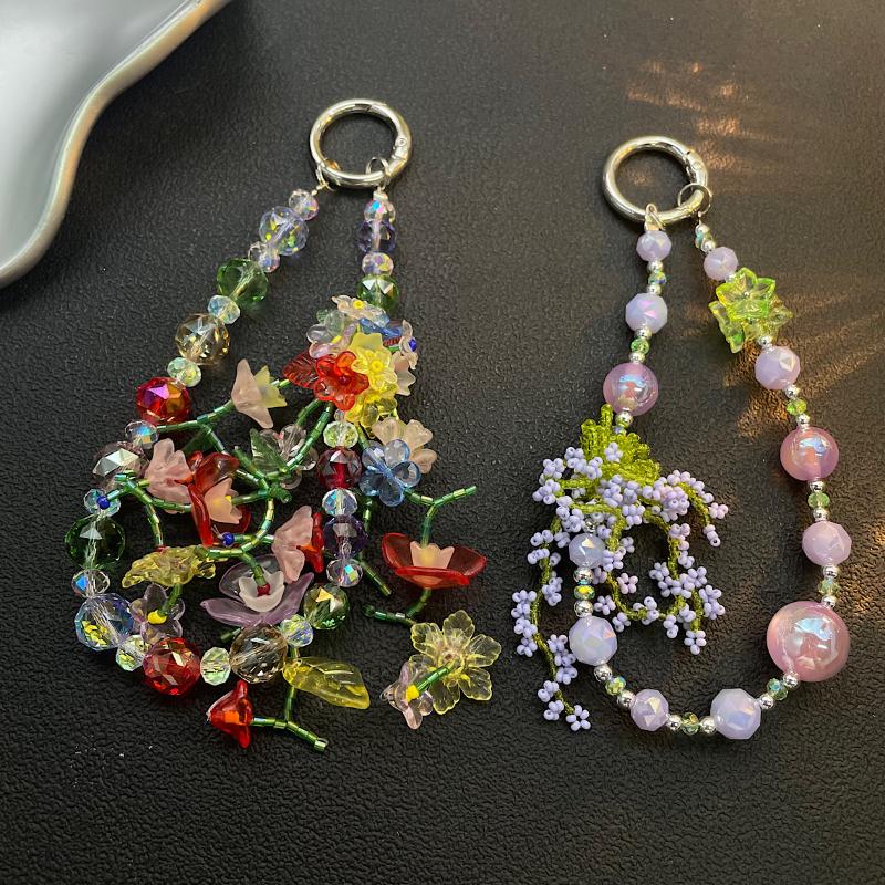 Phone Accessories Types - 【C】Summer Colorful Beaded Phone Chain Bag