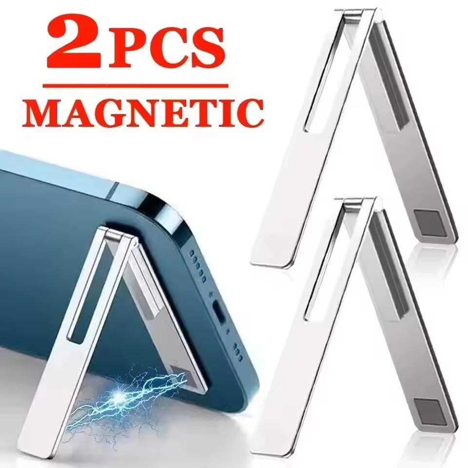 Desk Phone Stand - Invisible Ultra Thin Magnetic Mobile Phone