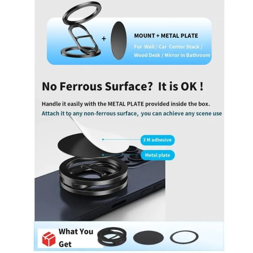 Foldable Dual Magnetic Lazy Ph - огляд і ціна Desk Phone Stand
