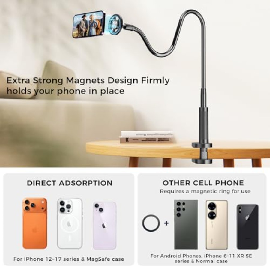 Gooseneck Phone Holder for Bed - огляд і ціна Desk Phone Stand