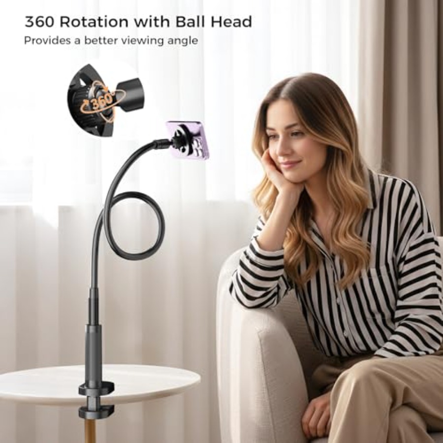 Gooseneck Phone Holder for Bed - огляд і ціна Desk Phone Stand