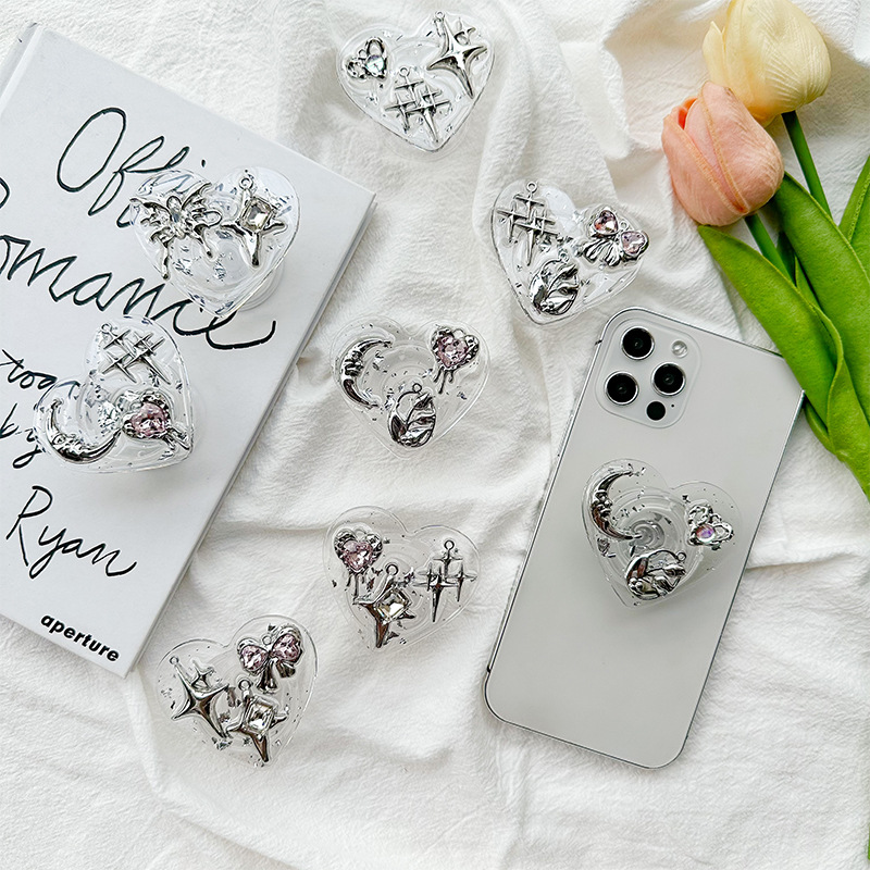 Clear Heart Phone Grip Holder  - огляд і ціна Phone Accessories For Girls