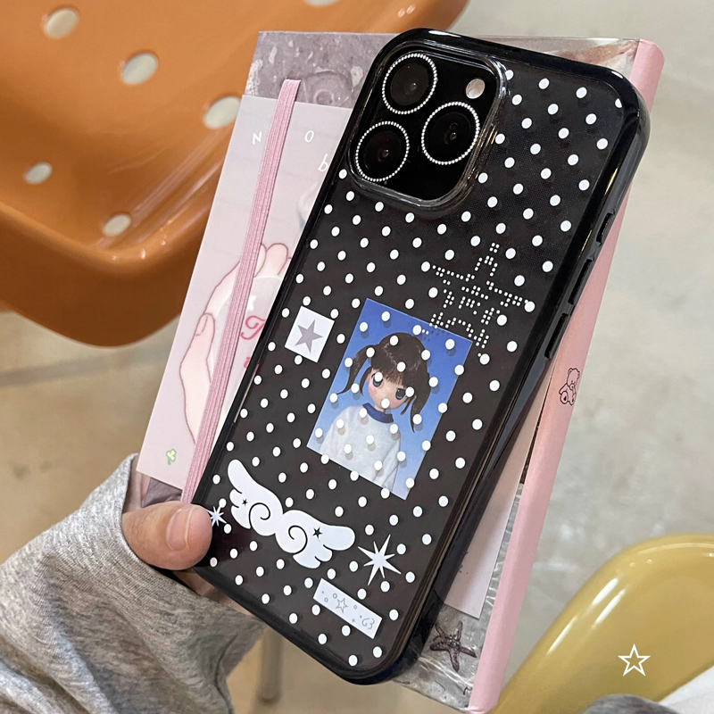 Ins Korean Girl Polka Dots Win - огляд і ціна Phone Accessories For Girls