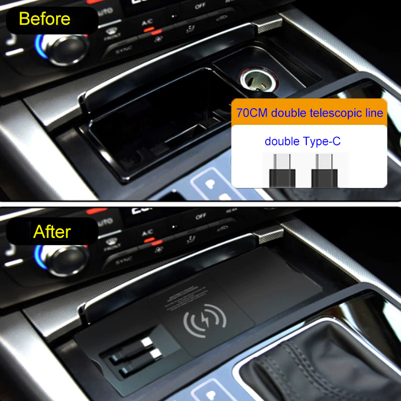For Audi A6L A7 C7 Wireless Ch - огляд і ціна Phone Accessories Types