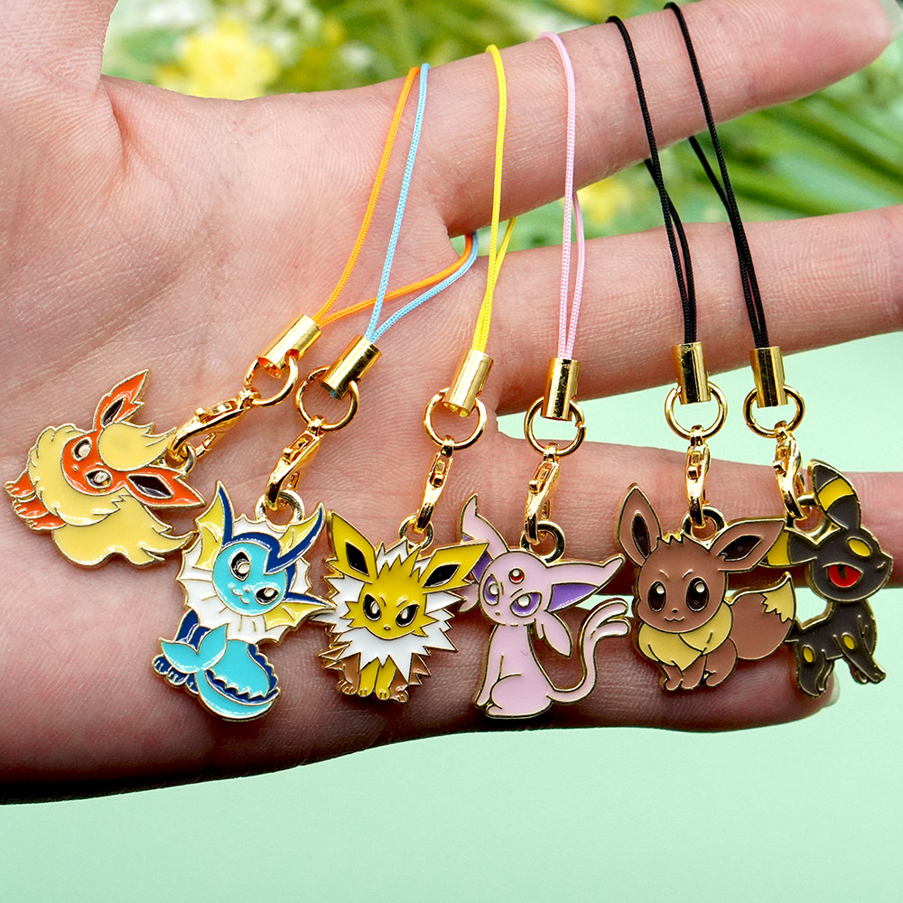 6Pcs Hot Anime Pokemon Eevee P - огляд і ціна Phone Accessories Supplier