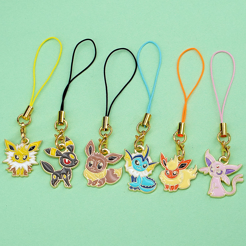 6Pcs Hot Anime Pokemon Eevee P - огляд і ціна Phone Accessories Supplier
