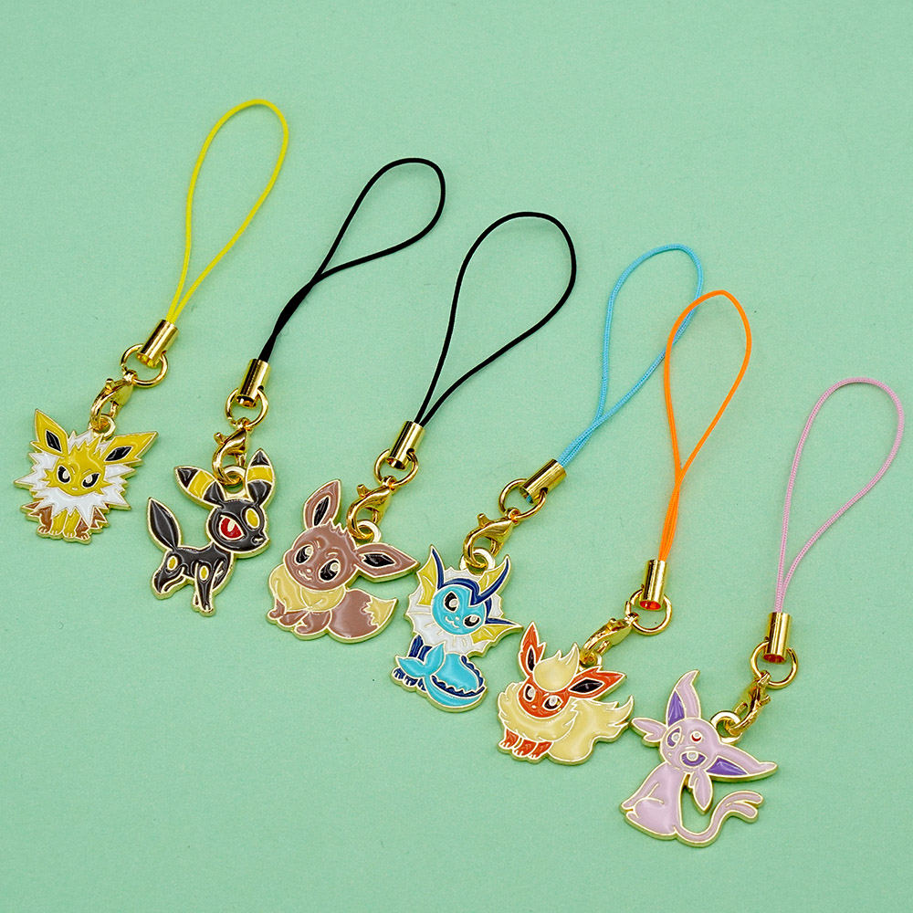 6Pcs Hot Anime Pokemon Eevee P - огляд і ціна Phone Accessories Supplier