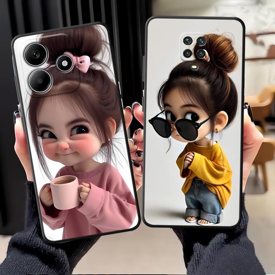 Cartoon Girl Pattern Funda Pho - огляд і ціна Phone Accessories For Girls
