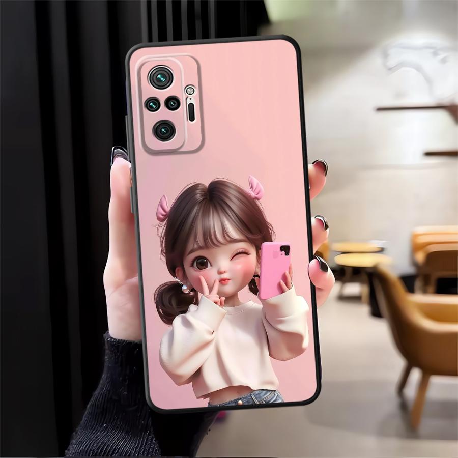 Cartoon Girl Pattern Funda Pho - огляд і ціна Phone Accessories For Girls