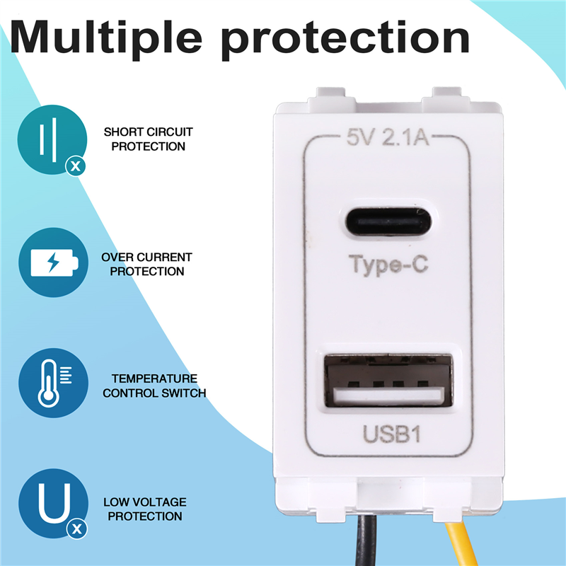 ABVO-New 5V 2.1A USB Type-C Du - огляд і ціна Phone Accessories Types