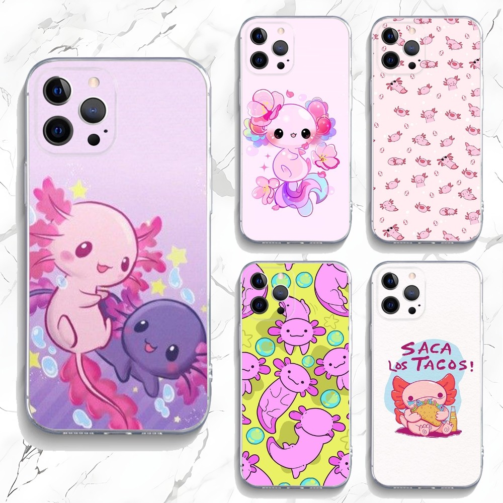 Cute Axolotl Phone Case For iP - огляд і ціна Phone Accessories Logo