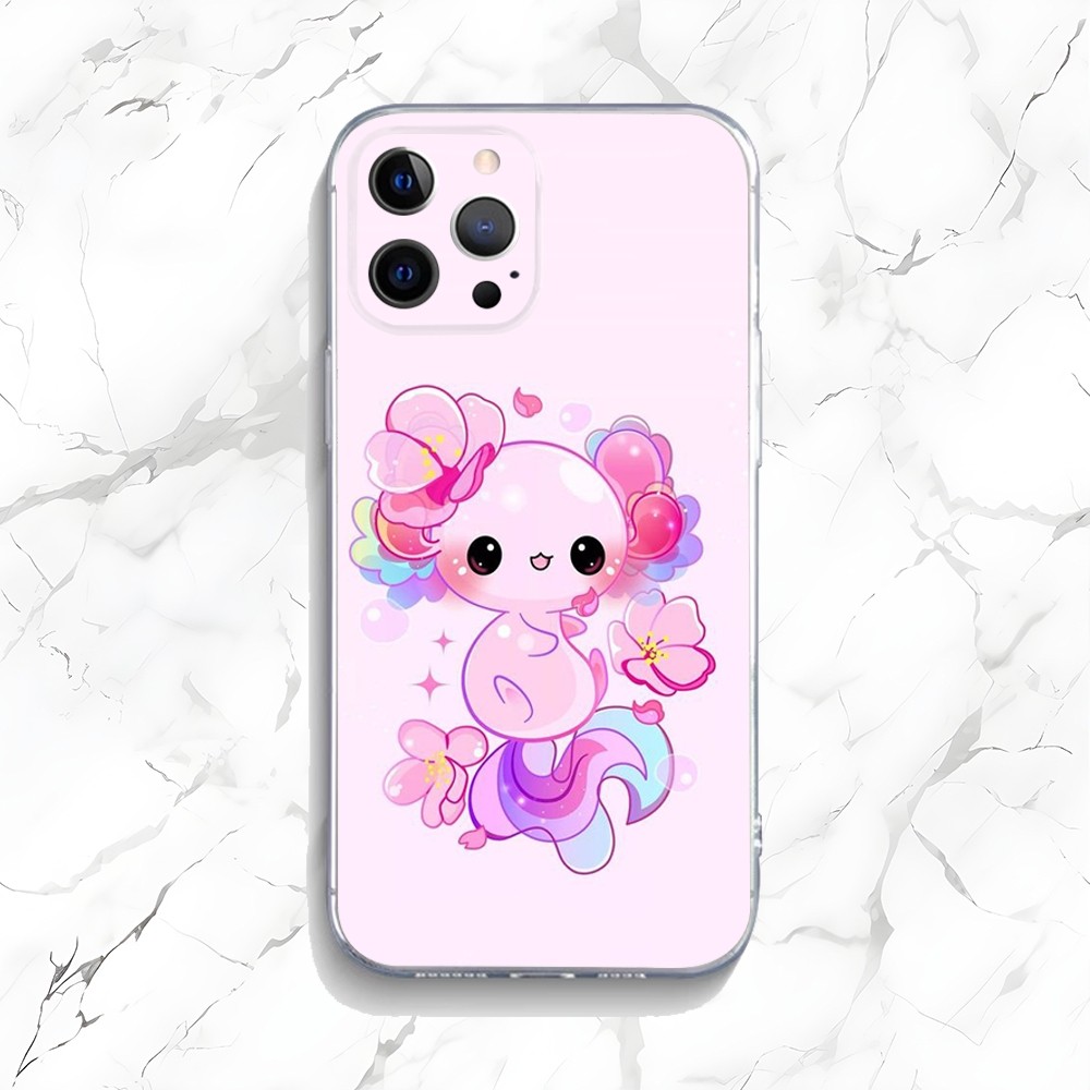Cute Axolotl Phone Case For iP - огляд і ціна Phone Accessories Logo