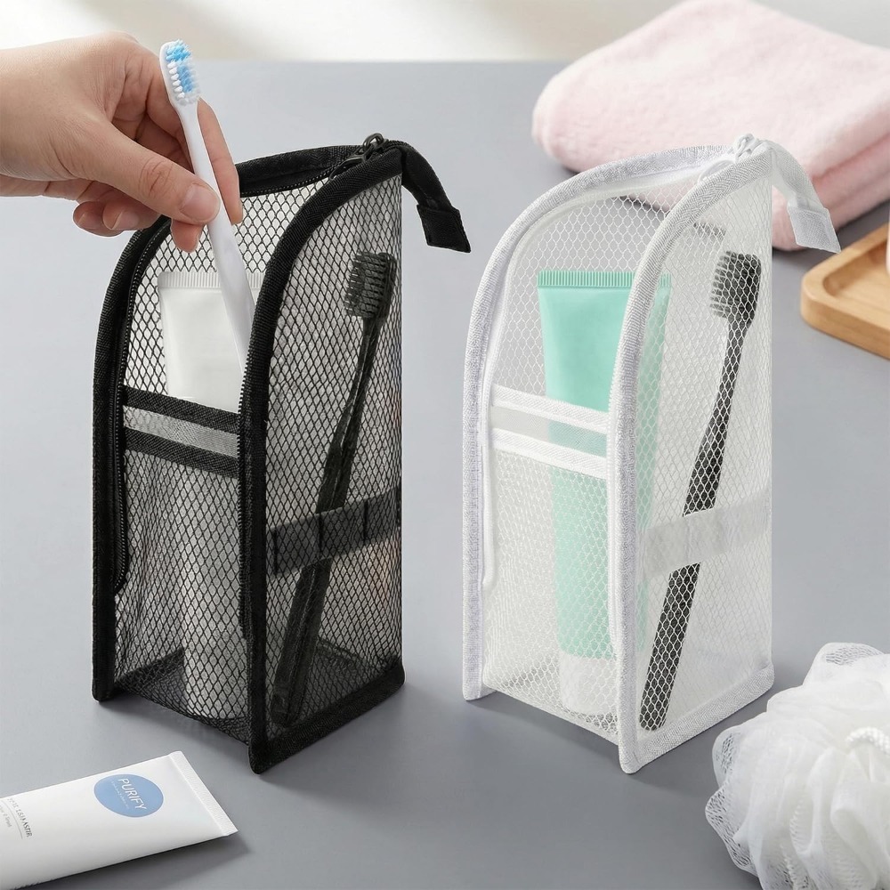 Mesh Toiletry Bag Breathable Q - огляд і ціна Phone Accessories For Travel