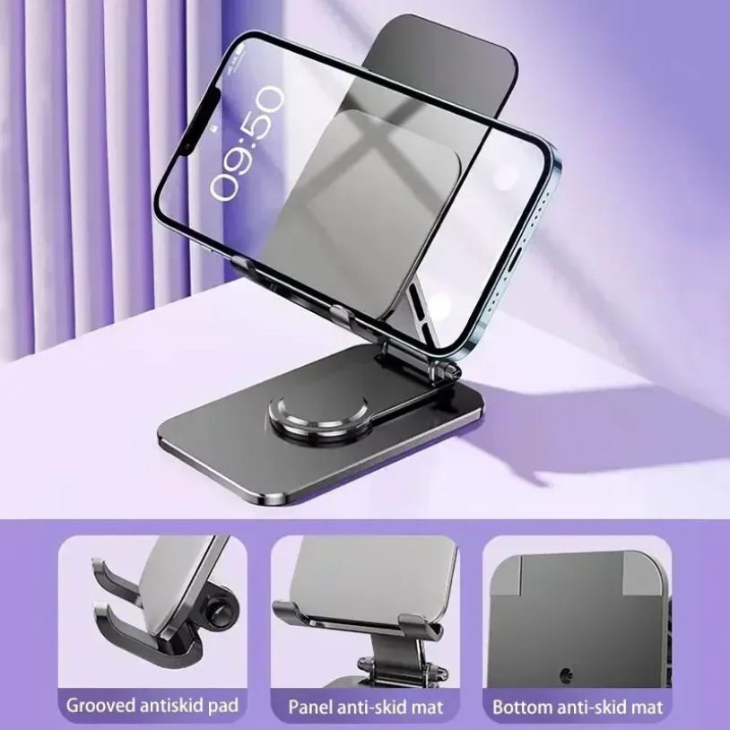 360° Rotatable Metal Phone Hol - огляд і ціна Desk Phone Stand