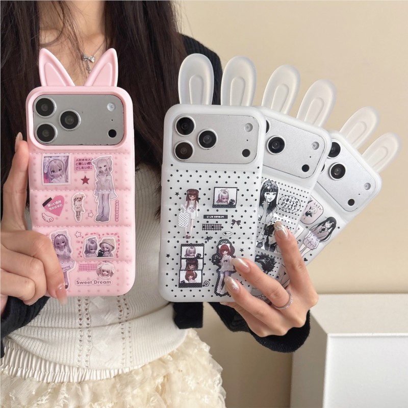 Japanese Y2K Cute Bunny Ear Ph - огляд і ціна Phone Accessories For Girls